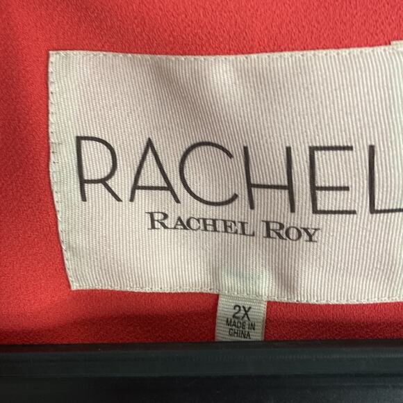Rachel Roy Women Salmon Full Zip Minimalist Style Swing Jacket/Cardigan Size XXL - Picture 9 of 10